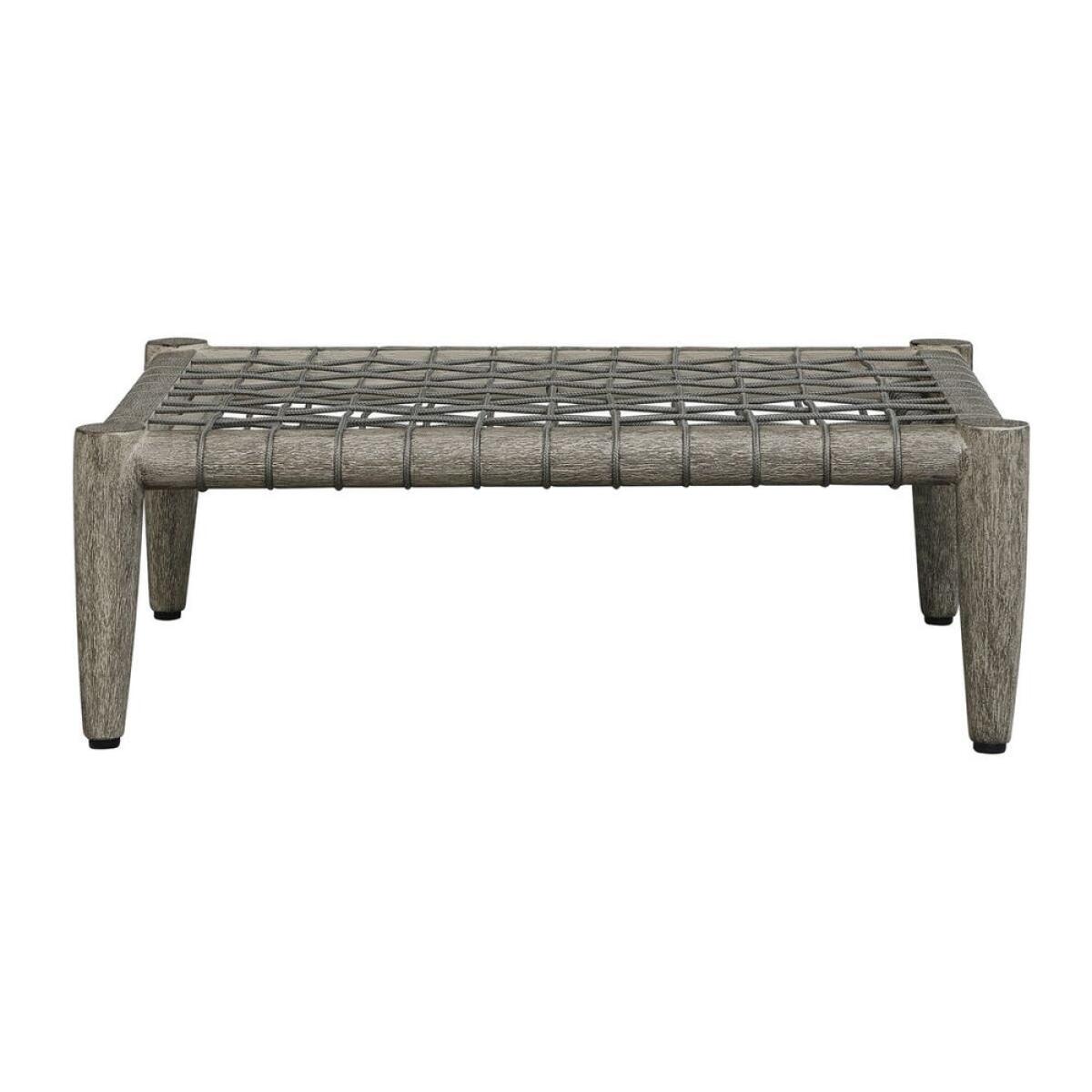 Borneo Outdoor Ottoman, Oyster - Image 9