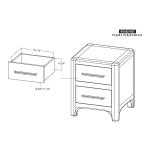 2 Drawer Nightstand - Dark Praga - Image 9