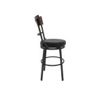 Wooden Frame & Metal Base, Barstool 24" - Century - Image 4