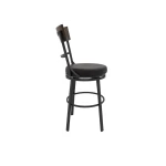 Wooden Frame & Metal Base, Barstool 24″ – Century Dining Table Bases Black 13