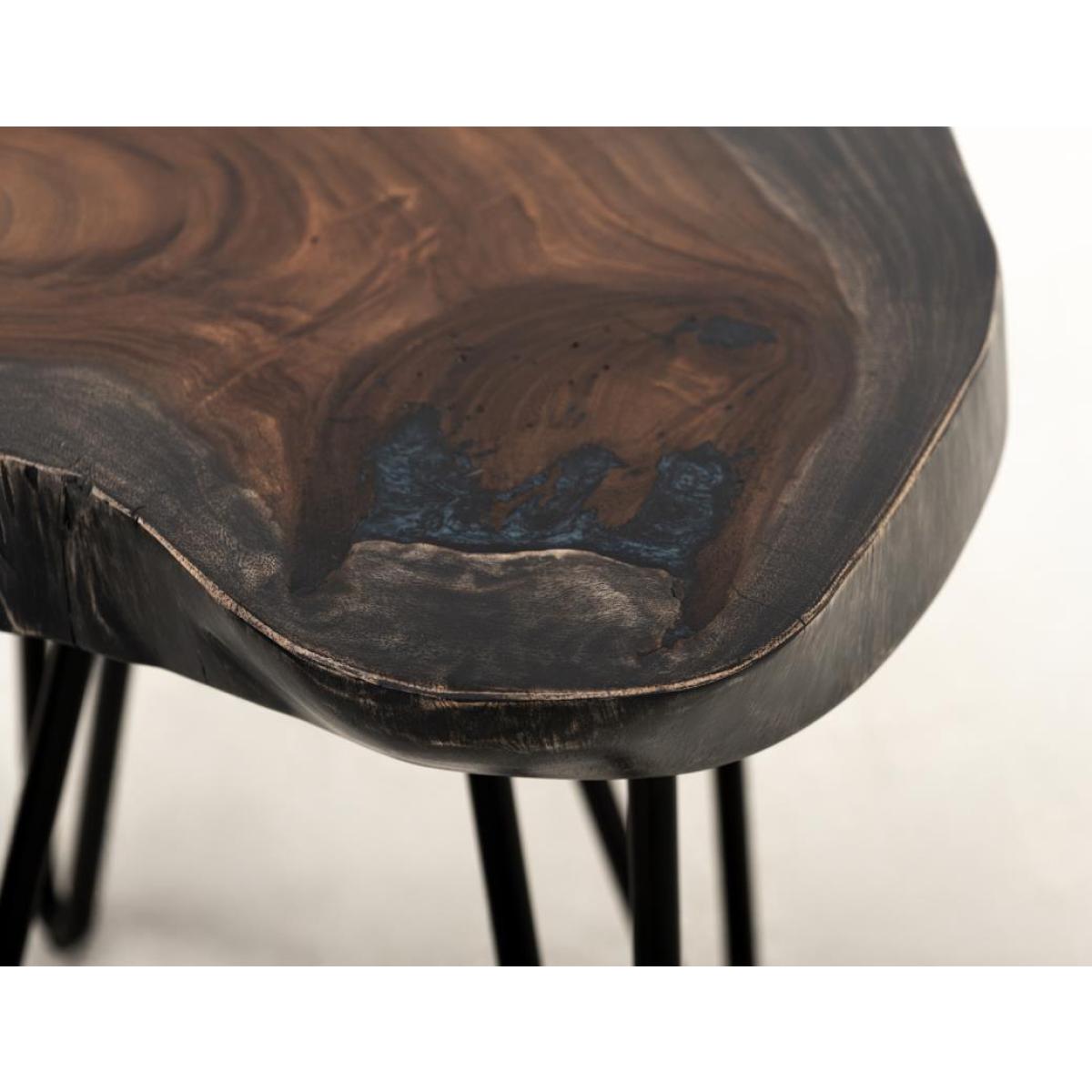 Live Edge Cocktail Table - Parota Epoxy - Image 9