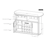1-Drawer, 2-Door Bar with Wine Grid – Balam Bar Furniture Bar Furniture 24