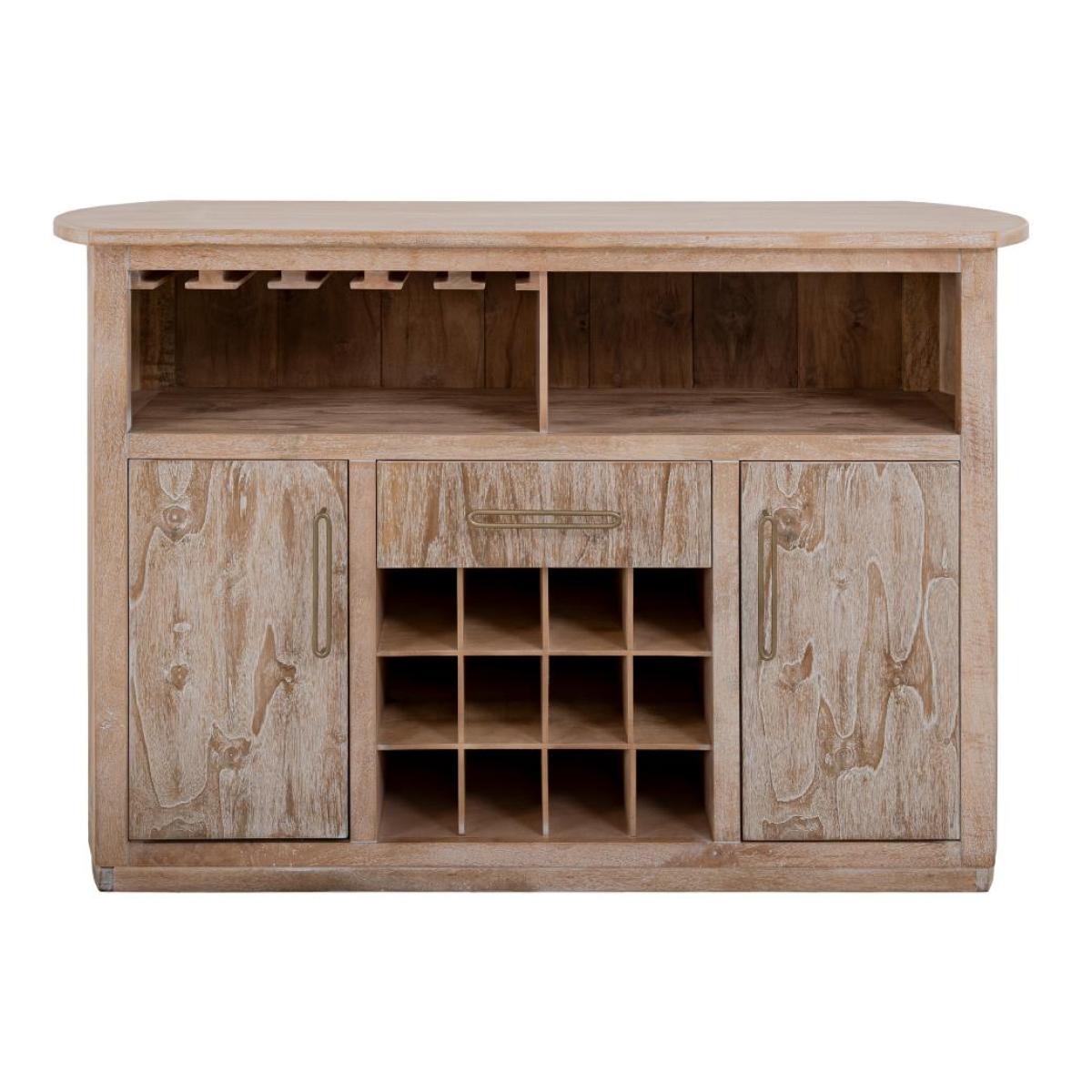 1-Drawer, 2-Door Bar with Wine Grid – Balam Bar Furniture Bar Furniture 4