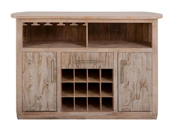 1-Drawer, 2-Door Bar with Wine Grid – Balam Bar Furniture Bar Furniture