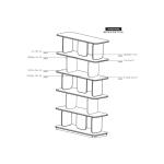 5 Shelves, Bookcase – Mezquite Bookcases Black 18