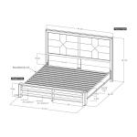 6/6 Eastern King Headboard - Dark Praga - Image 10