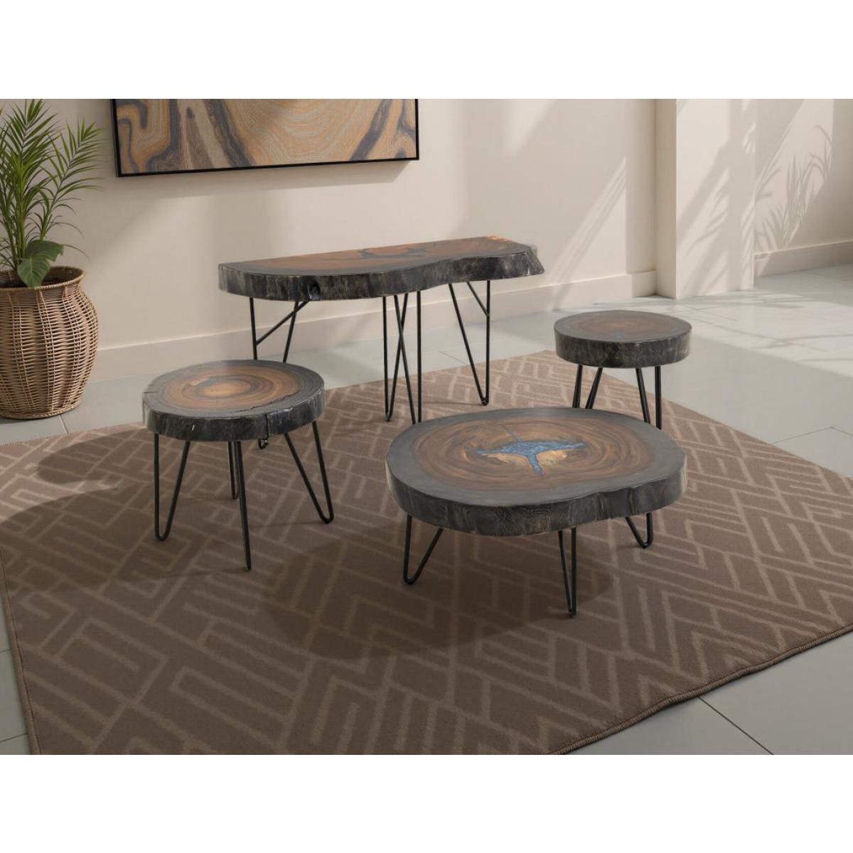 Live Edge Sofa Table - Parota Epoxy - Image 5