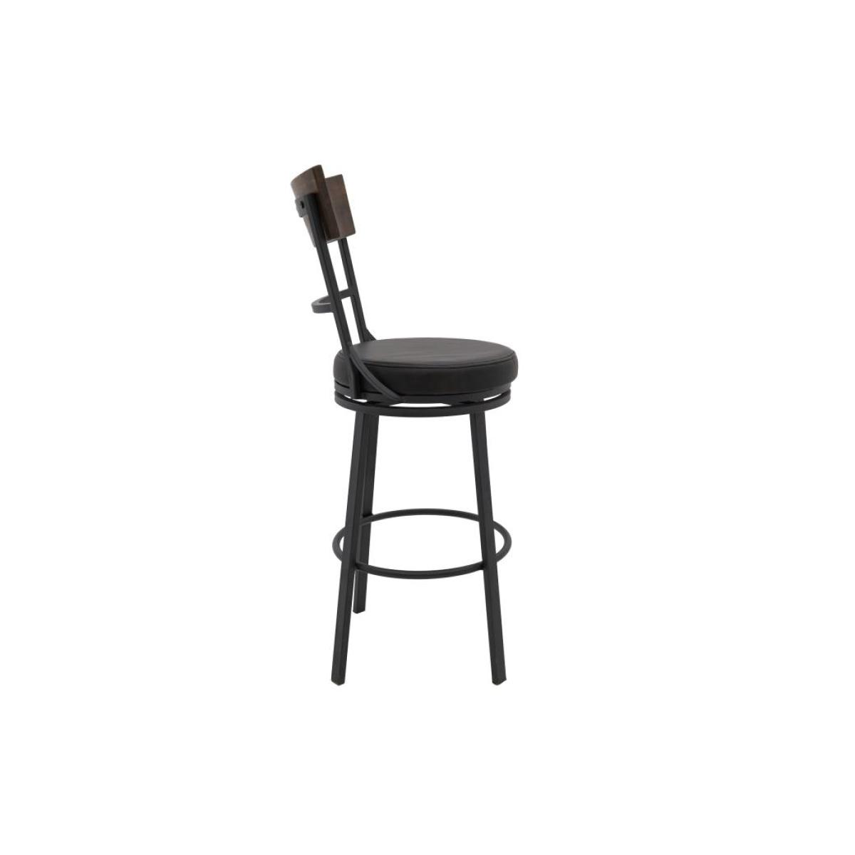 Wooden Frame & Metal Base, Barstool 30" - Century - Image 3