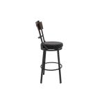 Wooden Frame & Metal Base, Barstool 30" - Century - Image 3