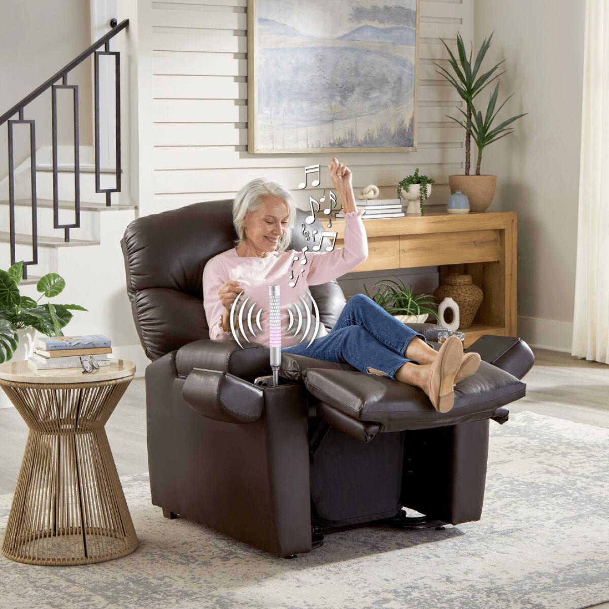 Maya Large Recliners Brown 11