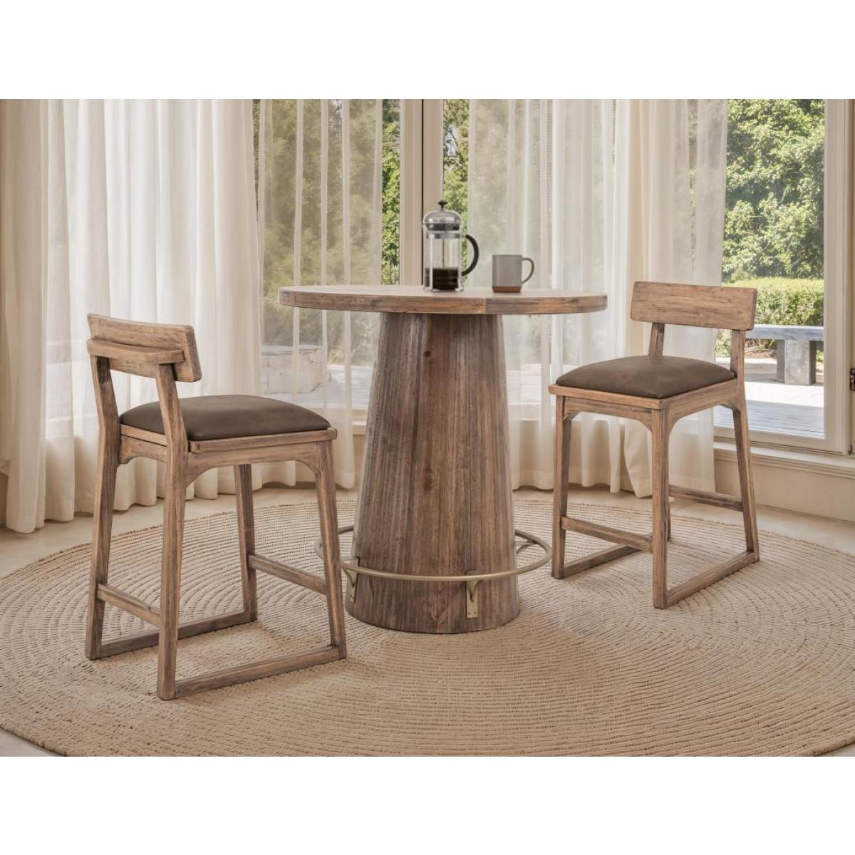 Bistro Table Base – Balam Dining Table Bases Brown 6