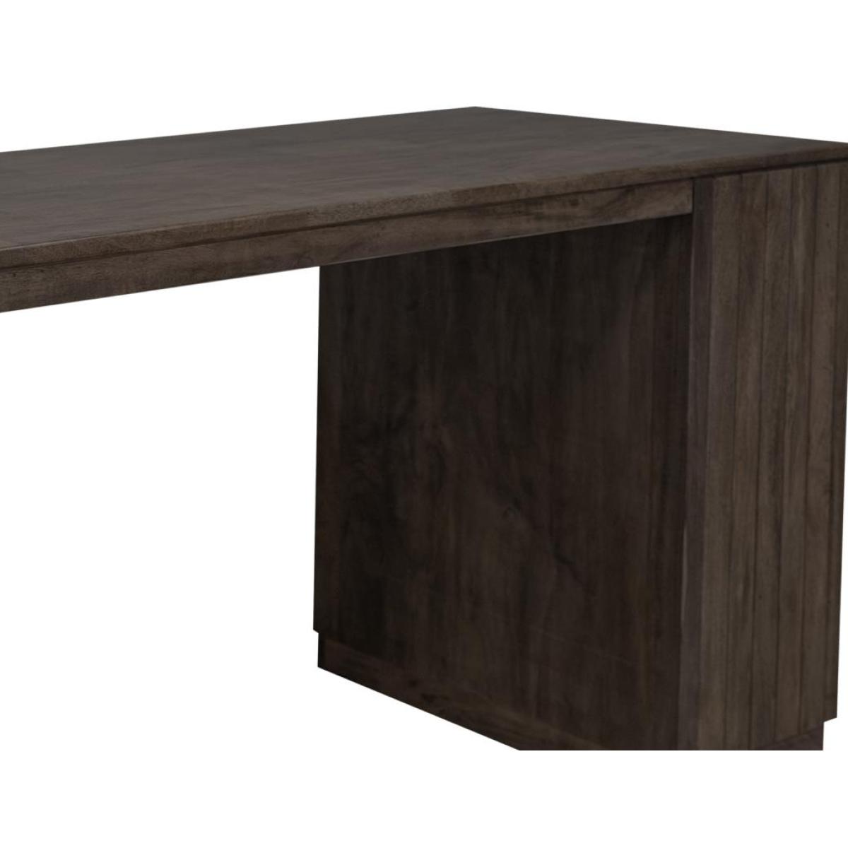 2 Drawer 4 Door Kitchen Island - Dark Mezquite - Image 7