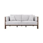 Wooden Frame, Upholstered Loveseat - Roots - Image 3