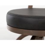 Upholstered Adjustable 24-30" Swivel Iron Base Barstool - Altea - Image 5