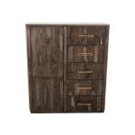 5 Drawer & 2 Door Gentleman’s Chest – Balam Chests Black 17