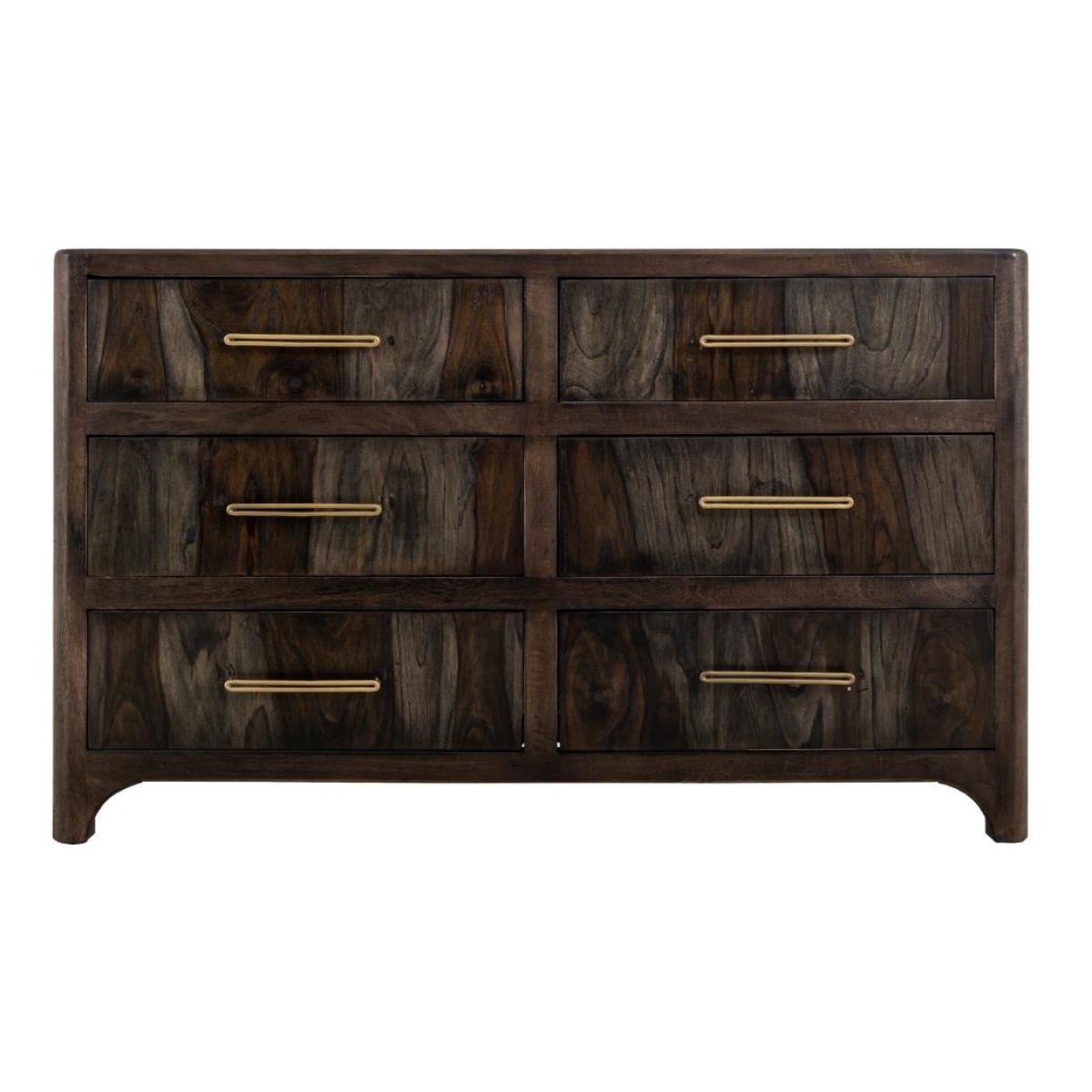 6 Drawer Dresser - Dark Praga - Image 4
