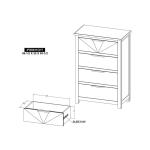 4 Drawer , Chest - Sunrise - Image 11