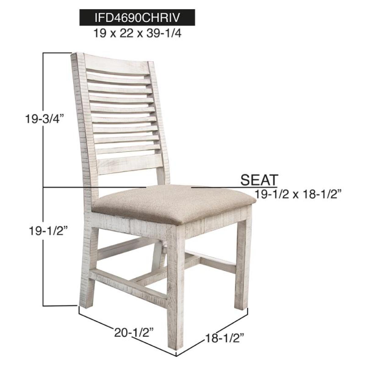 Wooden Chair - Stone - Image 5