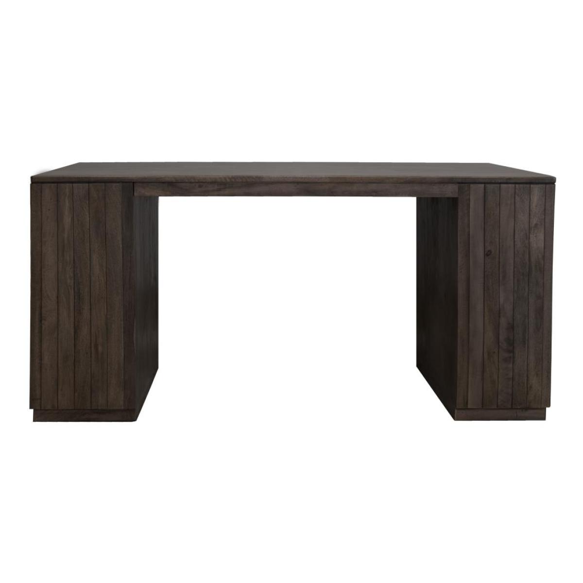2 Drawer 4 Door Kitchen Island - Dark Mezquite - Image 2