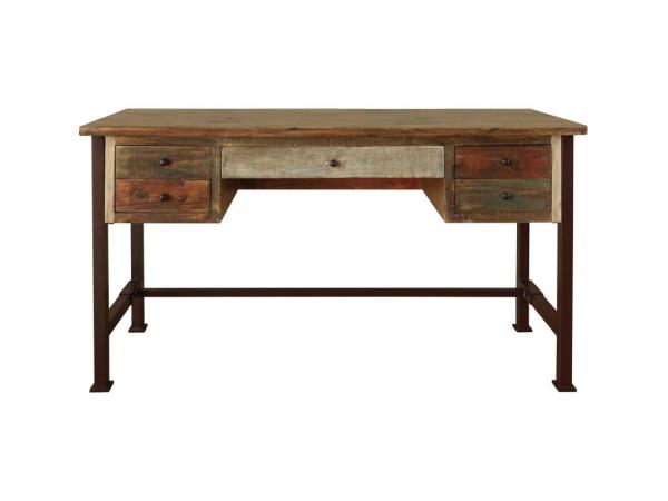 5 Drawer Desk – Antique Desks Brown