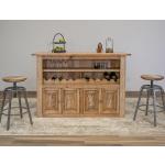 Wooden Round Seat Adjustable 24-30″ Swivel Iron Base Stool – Montana Dining Table Bases Brown 11