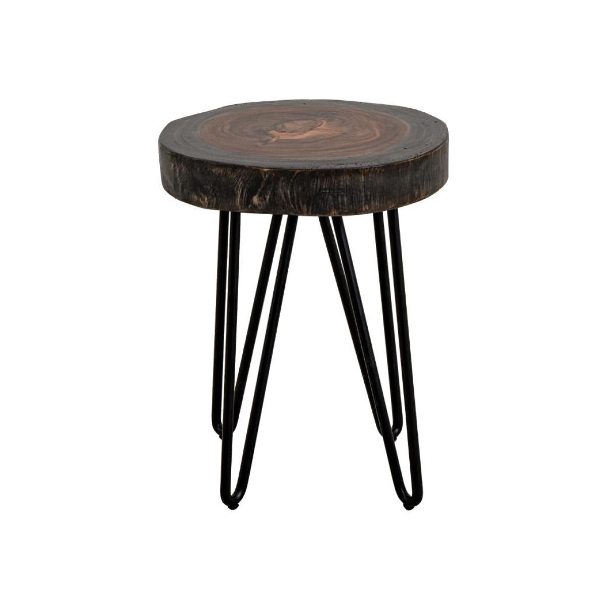 73355137021f77efa3d6bde8e20fbce4 Live Edge Chairside Table - Parota Epoxy - Image 1