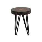 Live Edge Chairside Table - Parota Epoxy