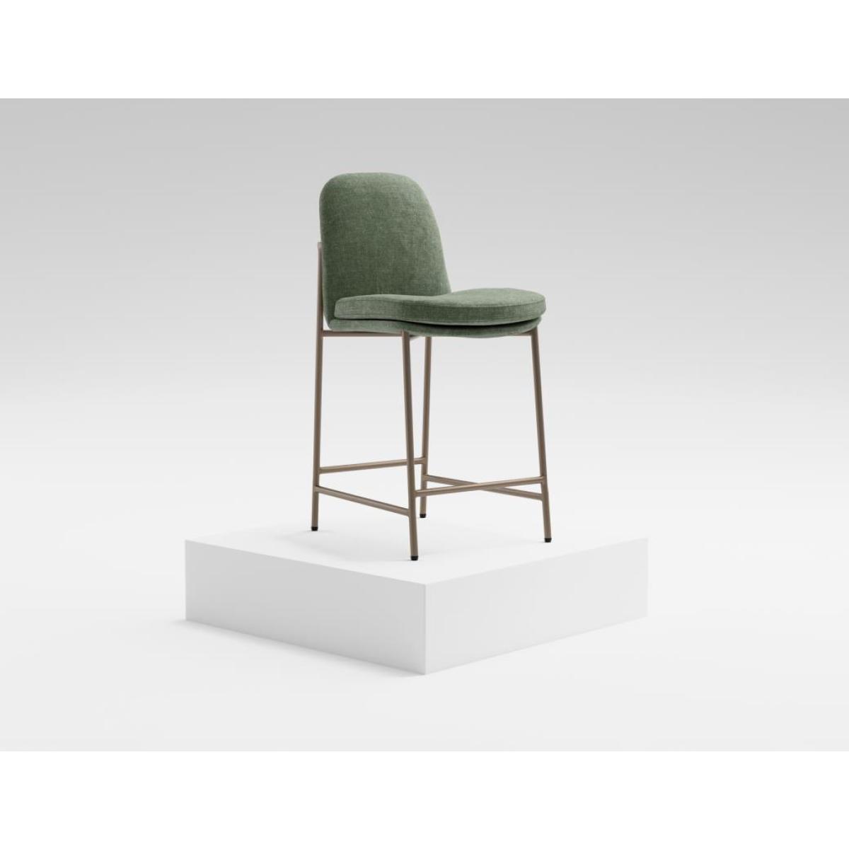 Wooden Frame & Metal Base, Barstool 24" - Seating - Image 4