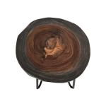 Live Edge Chairside Table - Parota Epoxy - Image 3