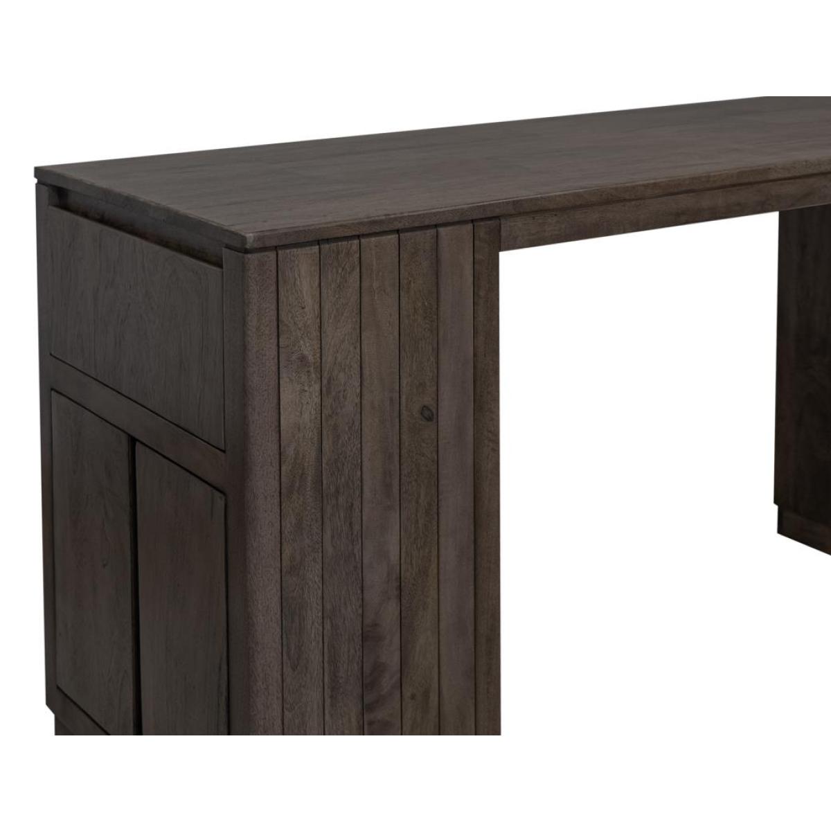 2 Drawer 4 Door Kitchen Island - Dark Mezquite - Image 5