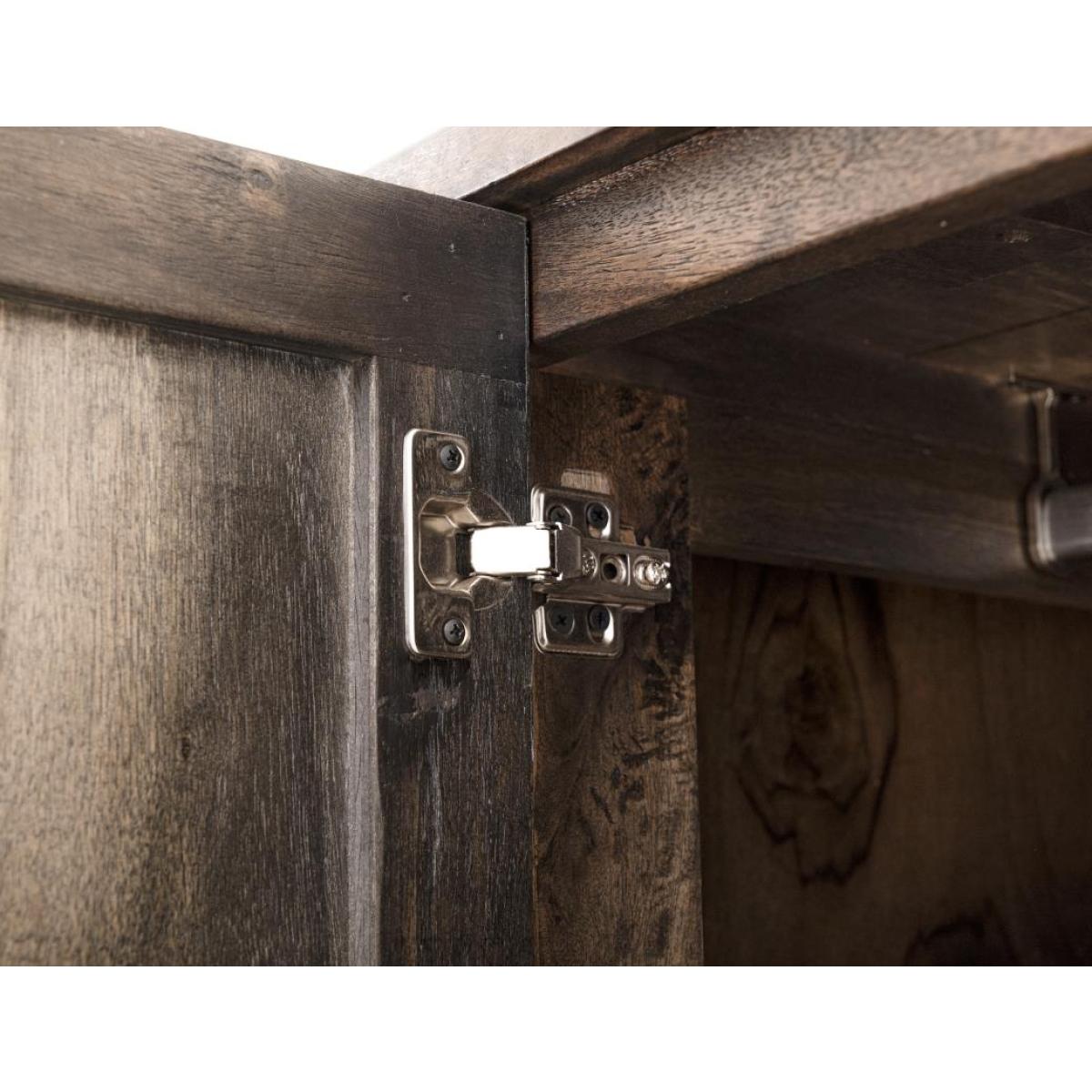 5 Drawer & 2 Door Gentleman’s Chest – Balam Chests Black 11