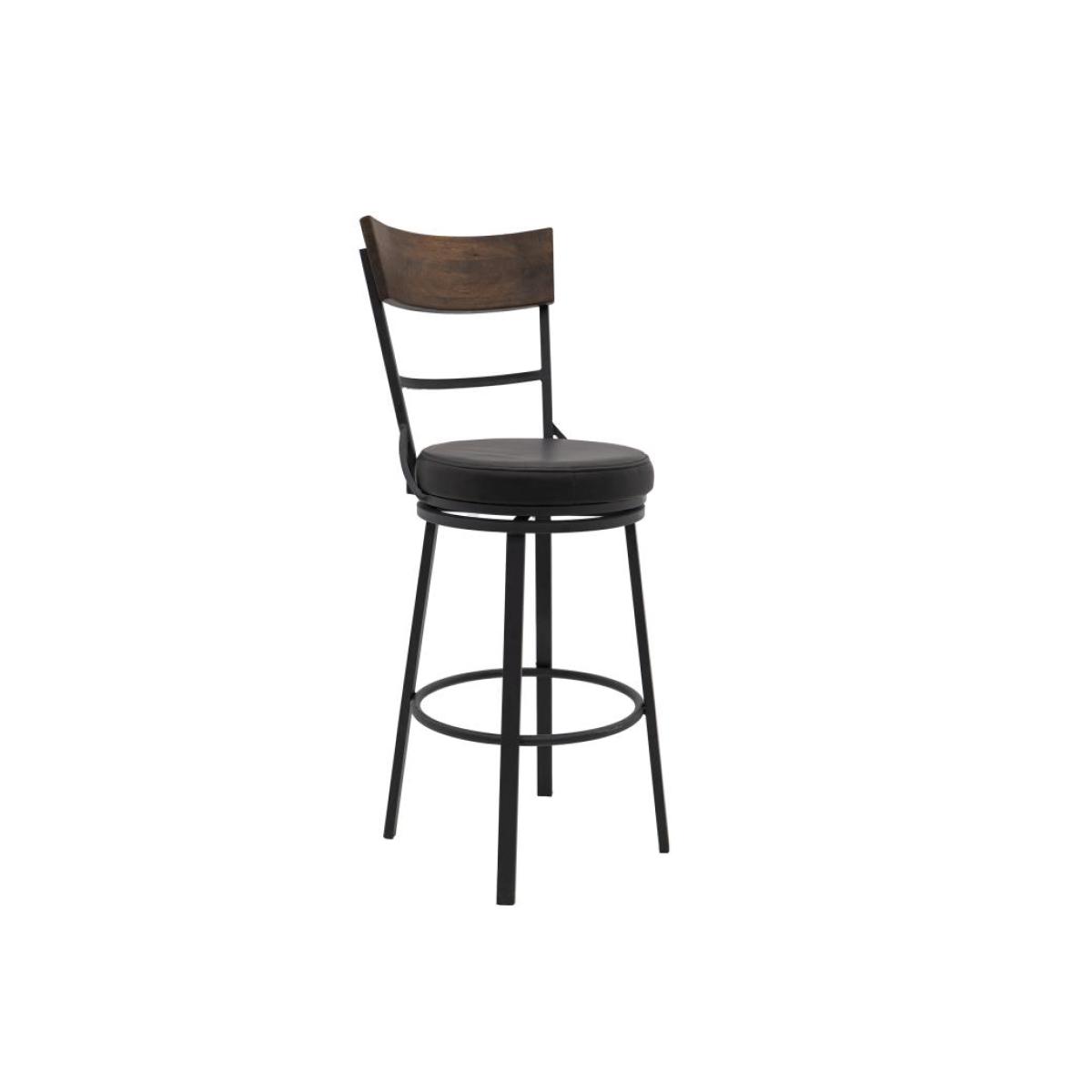 Wooden Frame & Metal Base, Barstool 30" - Century - Image 2