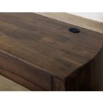 3 Drawer, Desk – Dark Mezquite Desks Black 16