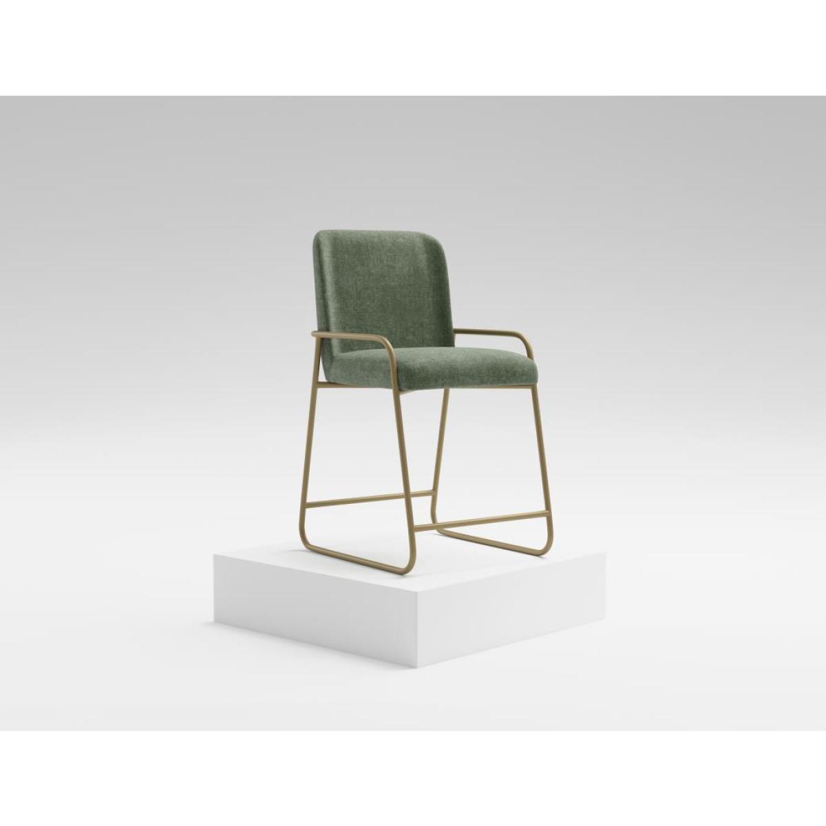 Wooden Frame & Metal Base, Barstool 24" - Seating - Image 5