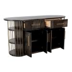 2 Drawer & 4 Door, 6 Shelf Kitchen Island – Balam Dining Storage Black 14