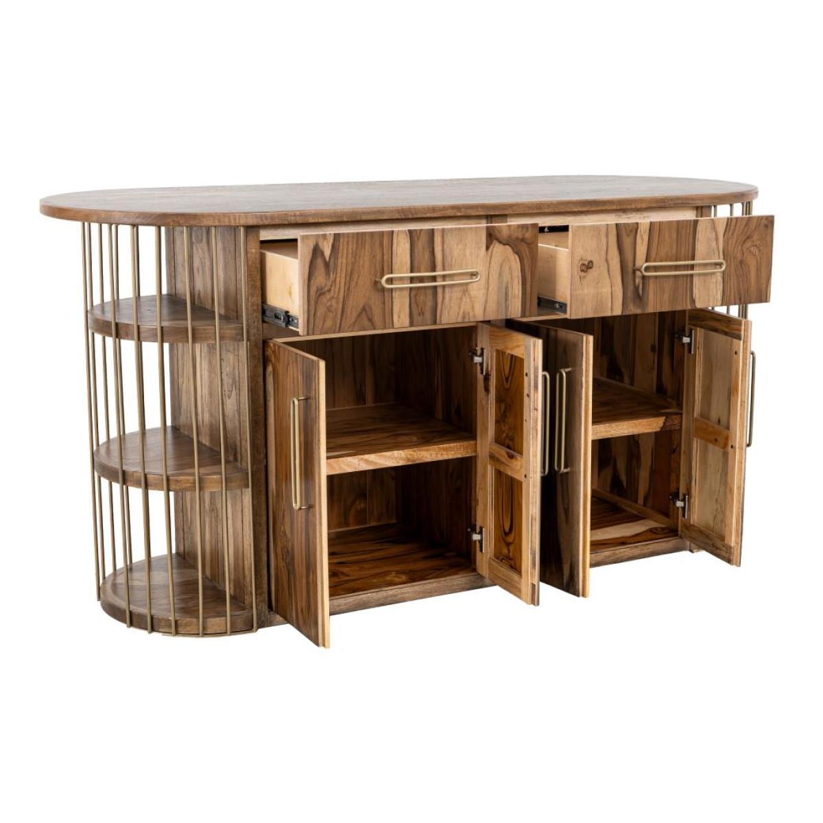2 Drawer & 4 Door, 6 Shelf Kitchen Island - Balam - Image 5