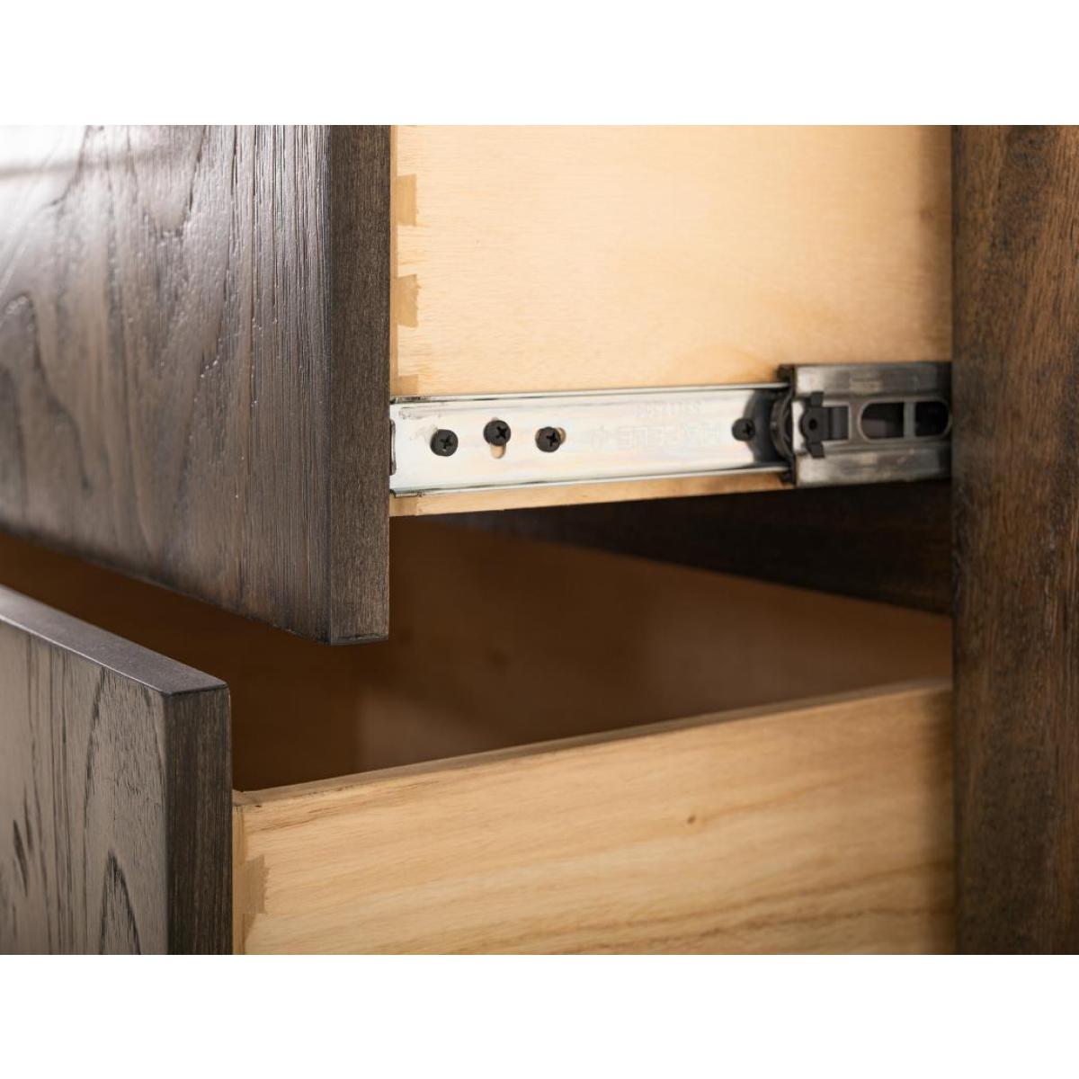 5 Drawer & 2 Door Gentleman’s Chest – Balam Chests Black 12