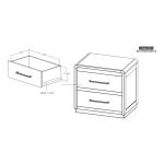 2 Drawer Nightstand - Dark Mezquite - Image 10