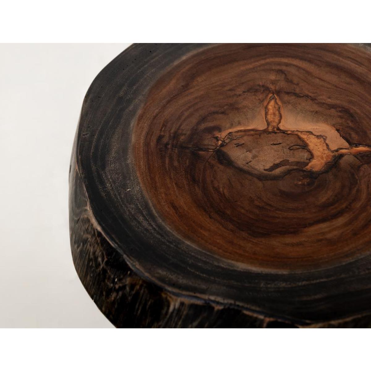 Live Edge Chairside Table - Parota Epoxy - Image 6