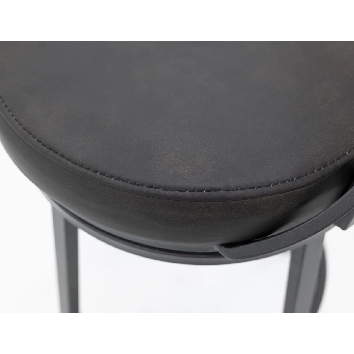 Wooden Frame & Metal Base, Barstool 24″ – Century Dining Table Bases Black 7