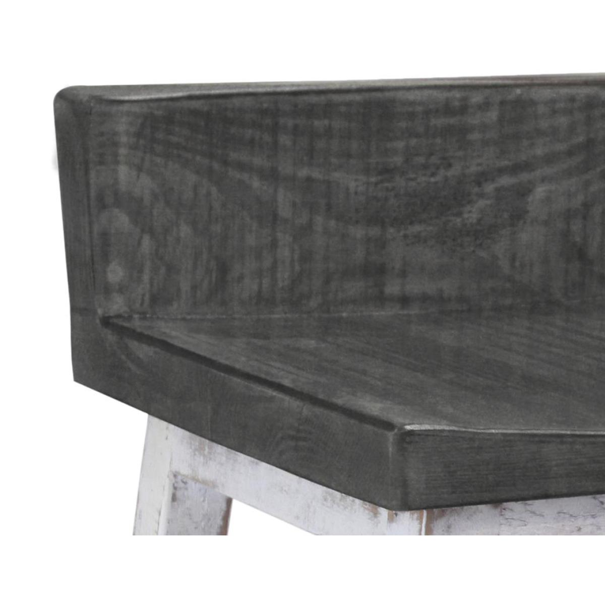 24" Wooden Stool - Stone - Image 5