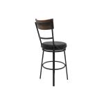 Wooden Frame & Metal Base, Barstool 24" - Century - Image 3