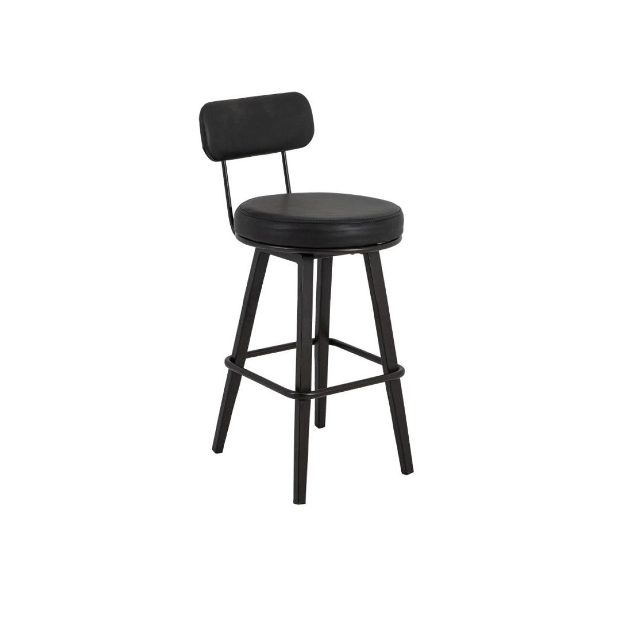 Wooden Frame & Metal Base, Barstool 24" - Eclipse - Image 2