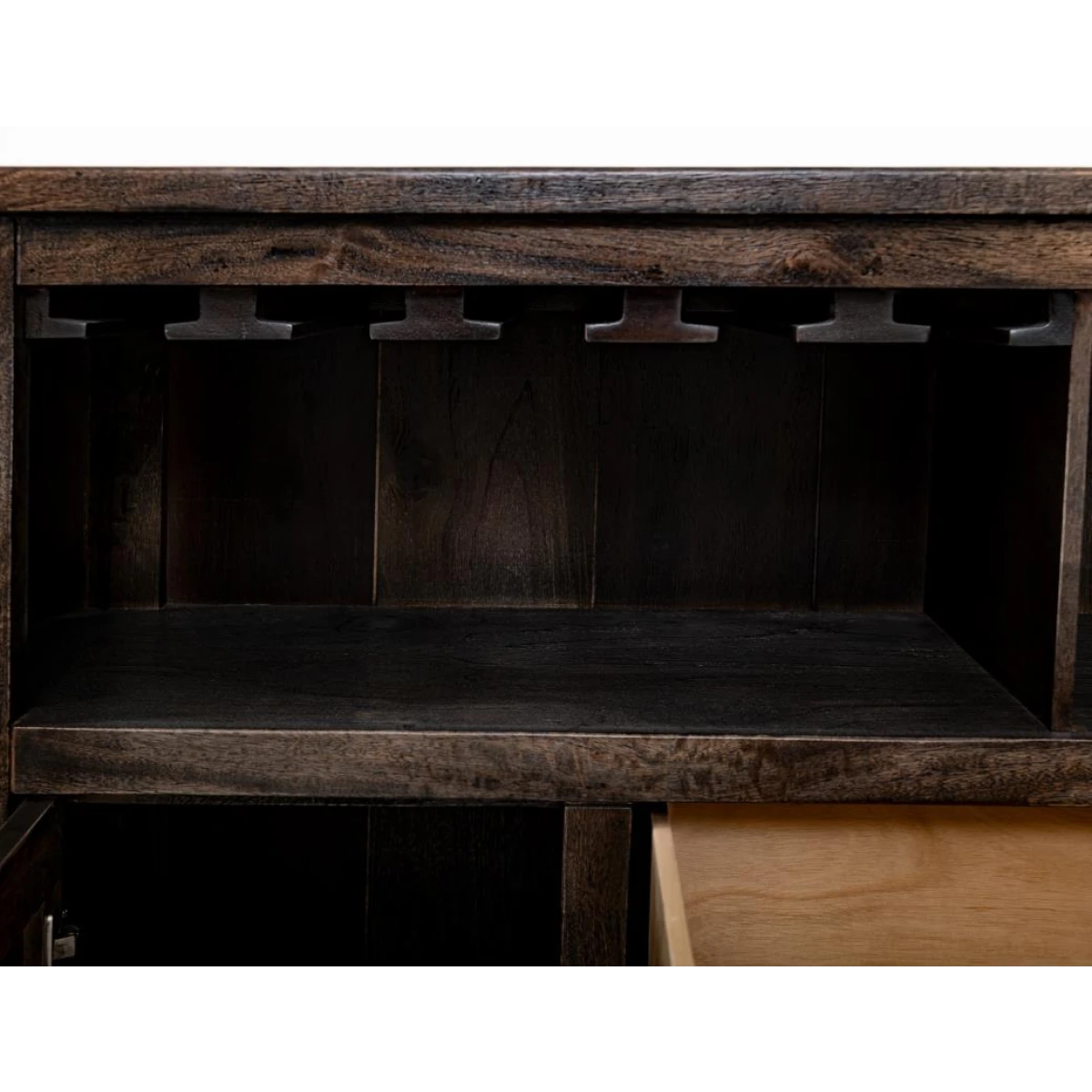 1-Drawer, 2-Door Bar with Wine Grid – Balam Bar Furniture Bar Furniture 10