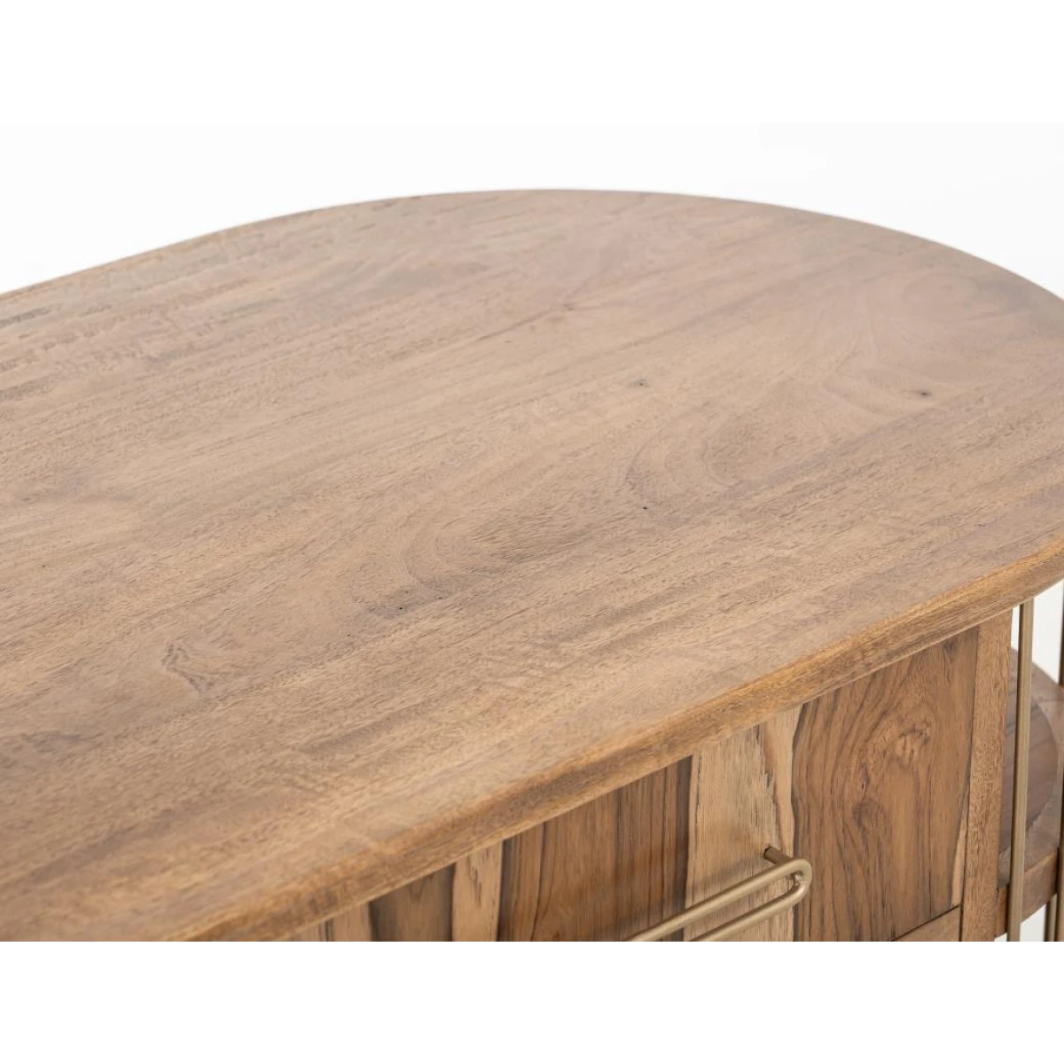 2 Drawer & 4 Door, 6 Shelf Kitchen Island – Balam Dining Storage Brown 9