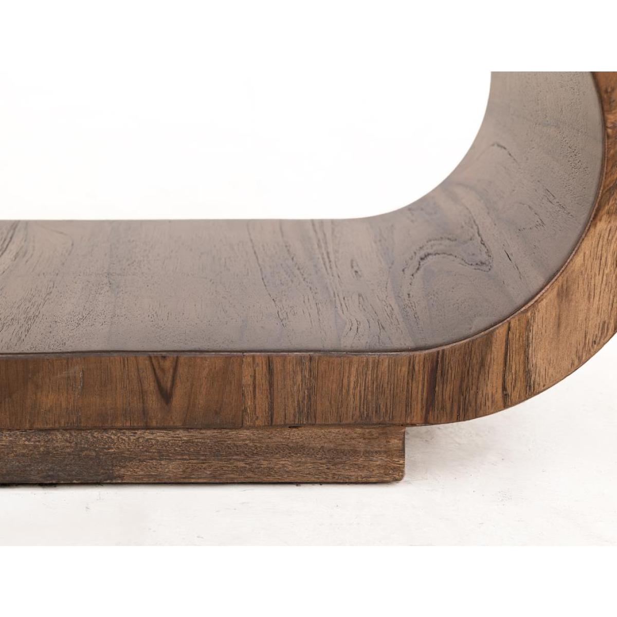 Upholstered Seat Bench with Two Open Shelves – Balam Chairs & Benches Brown 8