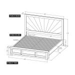 6/6 Eastern King Headboard - Sunrise - Image 8