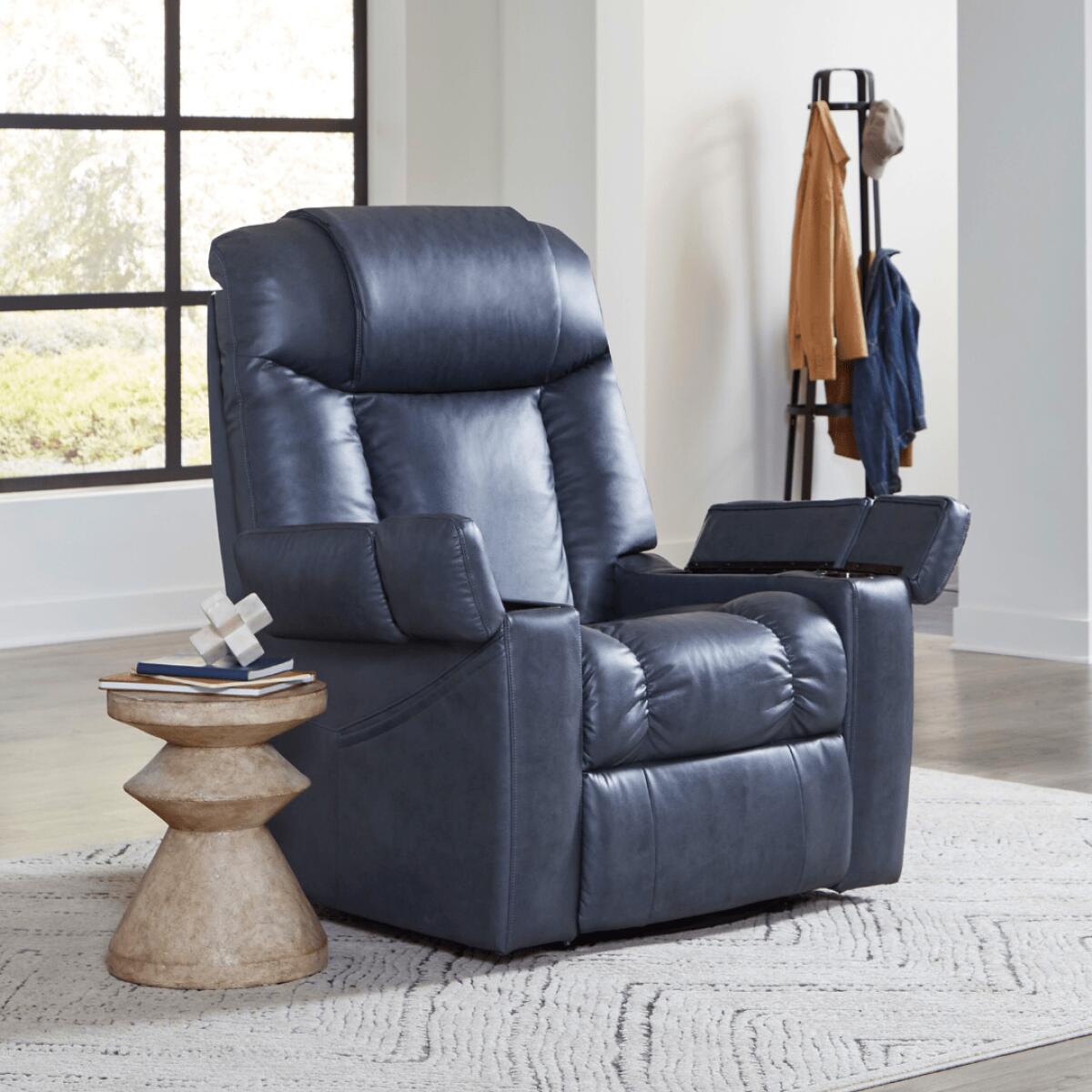Uc677 Medium 5-zone Power Recliner Lift Chairs Blue 4