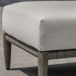 Borneo Outdoor Ottoman, Oyster - Image 5
