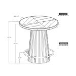 Bistro Table Base – Balam Dining Table Bases Black 18